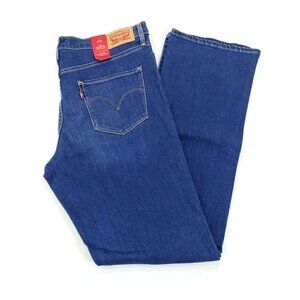 New Levis Jeans Womens 33x30 Blue Denim 315 Shaping Bootcut Medium‎ Wash